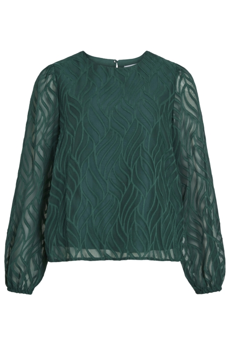 Vila vimika o-neck l/s top - noos